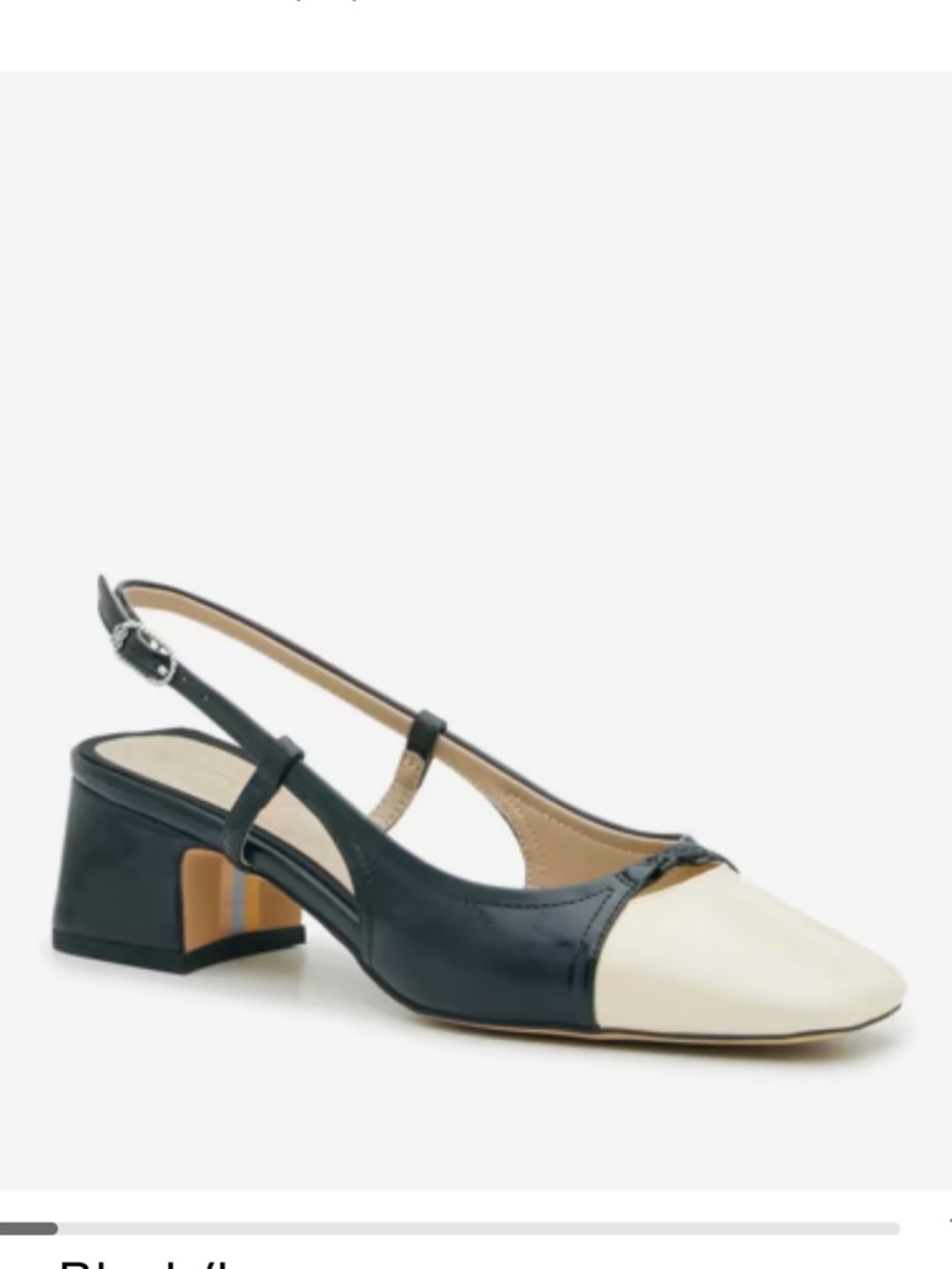 Sam Edelman Tarra Slingback Heel Black/White